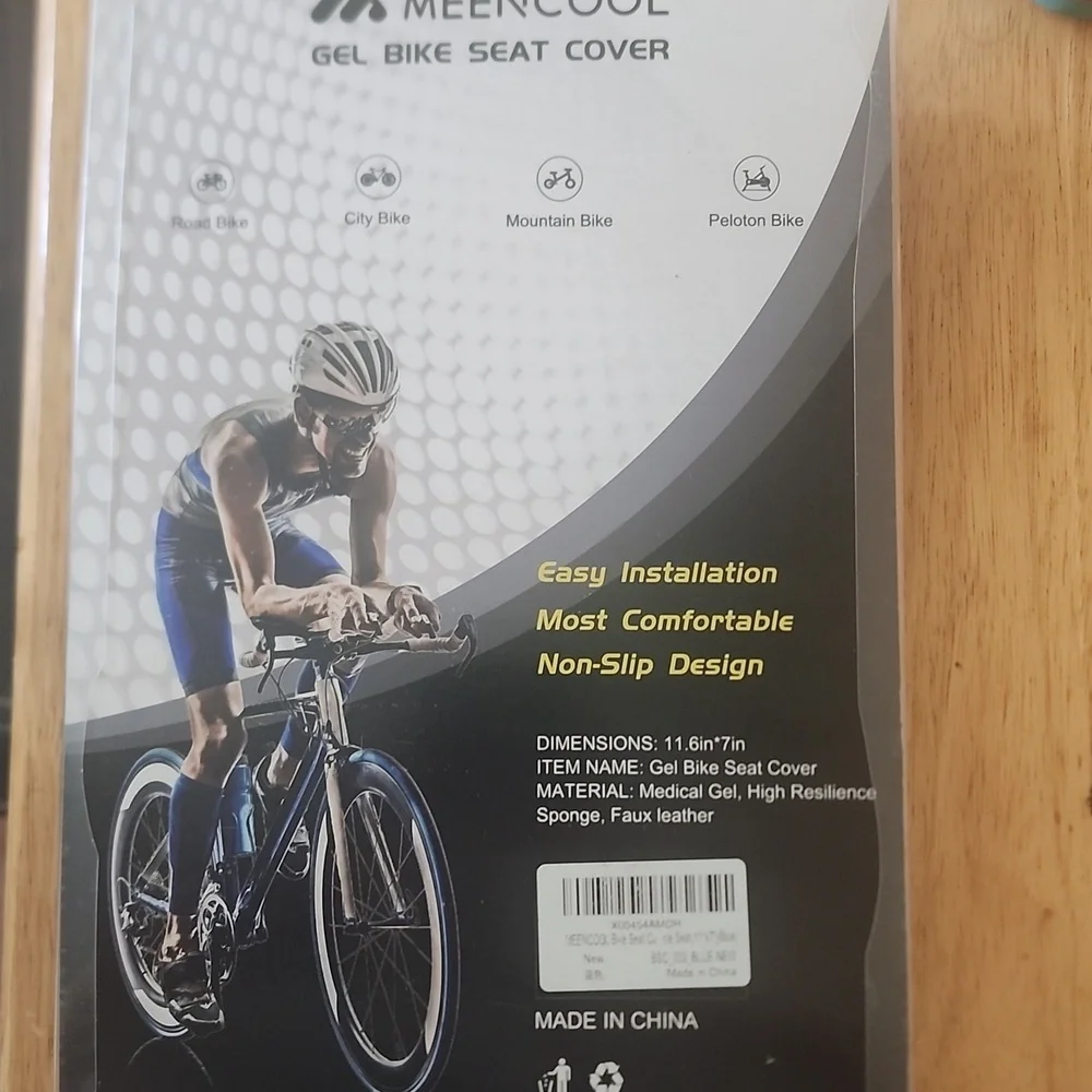 Narrow Bike Seat Cushion-Extra Soft Comfy Bicycle Seat Cover-Memory Foam & Gel - Picture 2 of 3
